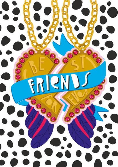 Best Friends Forever Necklace Card created by Sarah Marie Olivia