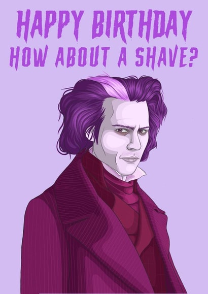 Sweeney Todd Birthday Shave created by Morgan Masters