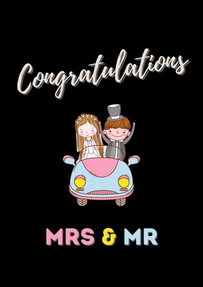 Congratulations Mrs & Mr created by IcyCard