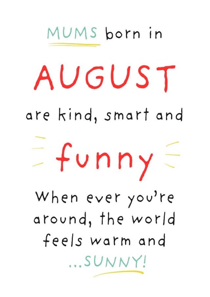 August Mums Are the Best! created by Art Thunderclap