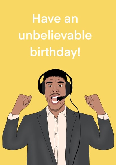 Unbelievable birthday card  created by Bethany Draws Things