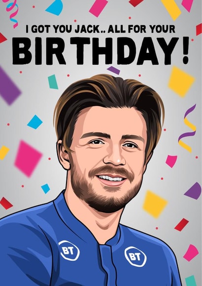 Jack Grealish Birthday Card created by All Things Banter