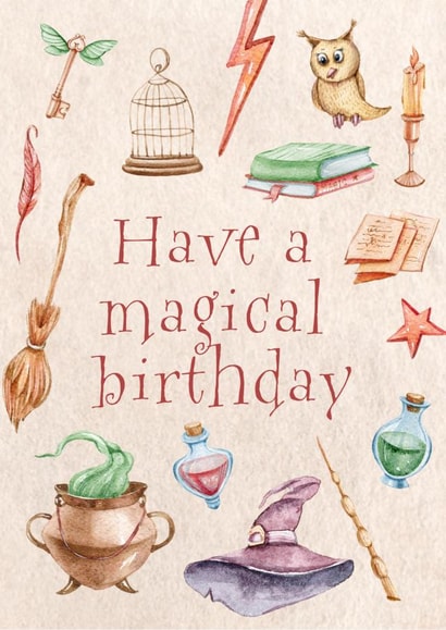 Have a Magical Birthday created by MillennialprintsCo