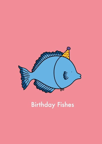Birthday fishes card created by Emelia Brooks