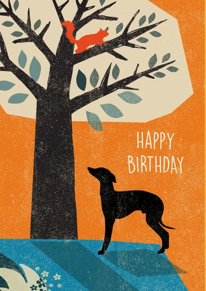 Whippet Dog Birthday Card created by Rocket68