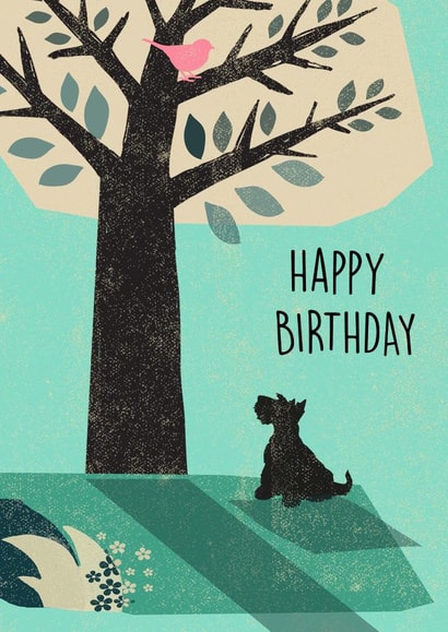 Fox terrier Birthday Card created by Rocket68
