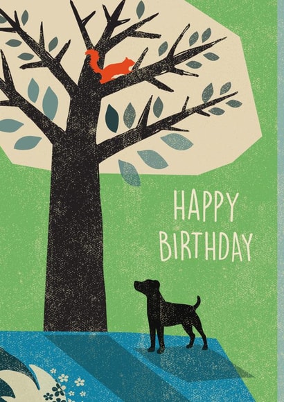 Jack Russel & Sqirrel Birthday Card created by Rocket68
