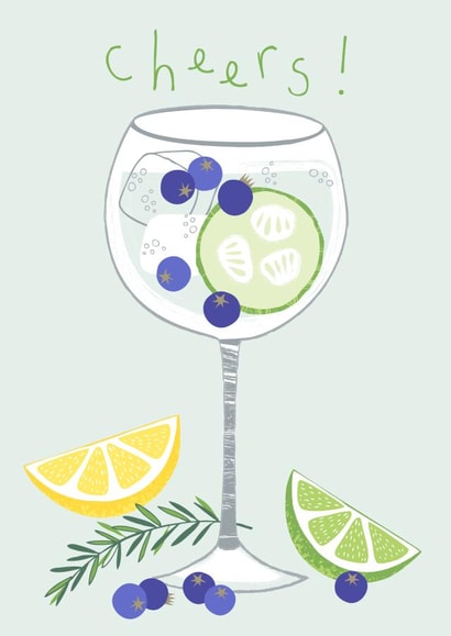 Cheers G&T card created by Pablo and Pickle Studio