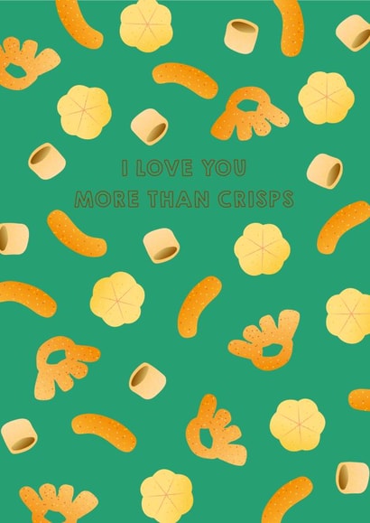 I Love You More Than Crisps created by Zabby Allen