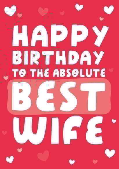 Best Wife Birthday Card created by Yasmin Atherton