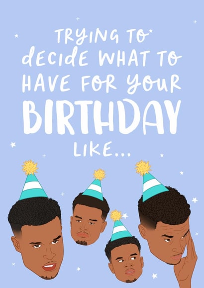 Love Island Birthday Decisions Card created by The Cake Thief