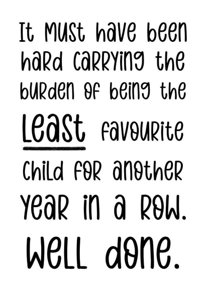 Sibling rivalry birthday card created by The Girl Next Draw Cards