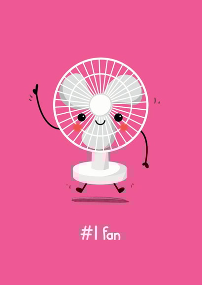 number 1 fan, support card created by Paper Jungle