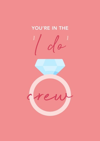 You're in the 'I do' crew created by ER