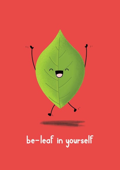 Beleaf in yourself, Support Card created by Paper Jungle