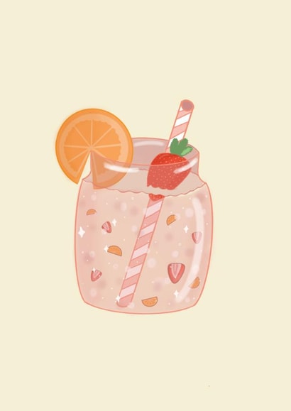 Summer Cocktail Card created by Artholey 