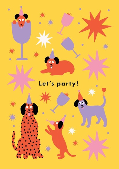 Let's Party Dogs Card created by Sadler Jones