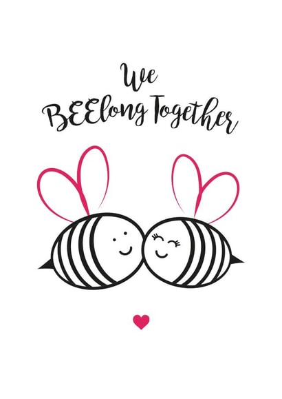 We BEElong Together Anniversary Card created by My Seaside Prints