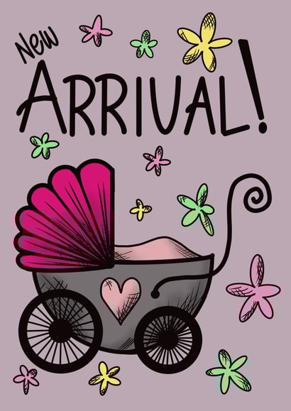 New Arrival Girl created by Doodle Greets