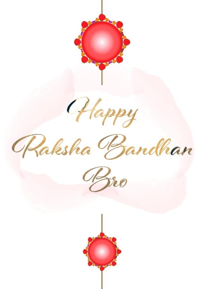 Happy Raksha Bandhan Bro Gold Textured Style Lettering created by The R Creation
