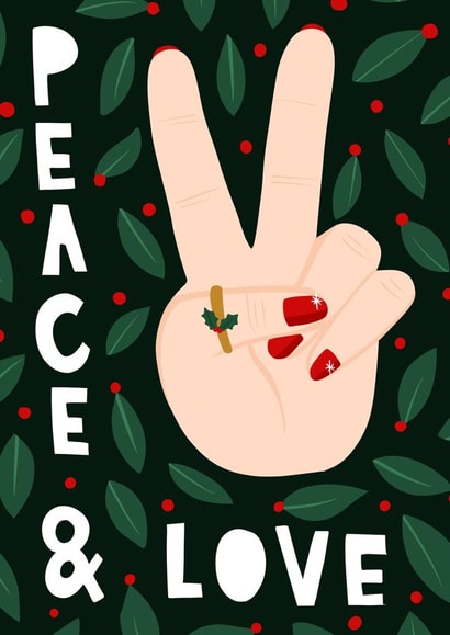 Peace and Love Christmas Wishes created by Lucy Maggie Designs