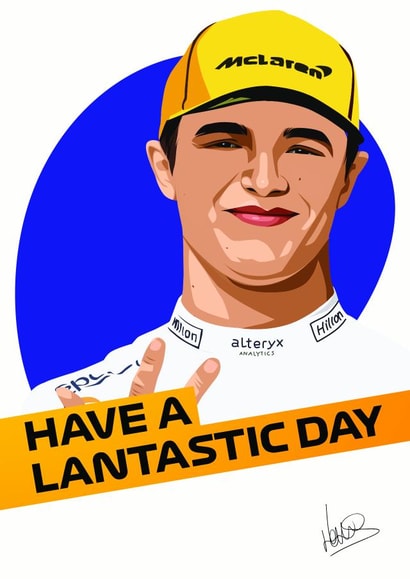 Lando Norris Formula 1 Occasion Card created by Cody's Cards