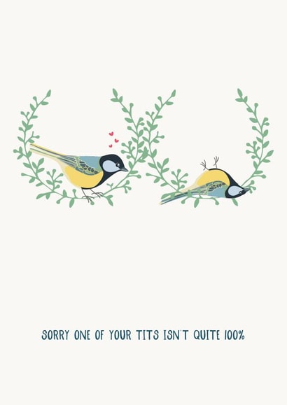 Supportive Breast Cancer Tits Card - Lefthand Boob created by Wink Design - Michelle Roberts