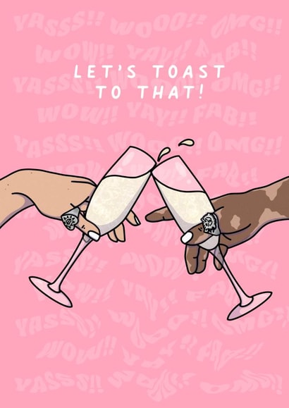Let's Toast To That Card created by Elena Smith