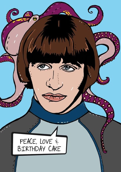Ringo Starr Birthday Card created by Olivia Dimery