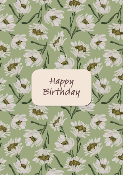 Daisy Birthday card created by Juliana Dabague