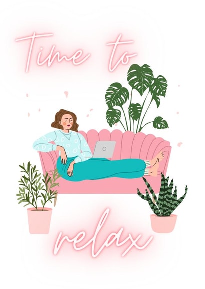 Time to relax created by Custom Card Co Shop