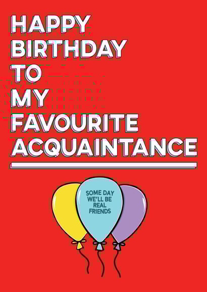 Acquaintance Birthday Wishes created by Krap Kards