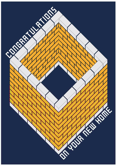 New Home Bricks Card created by Replay Prints