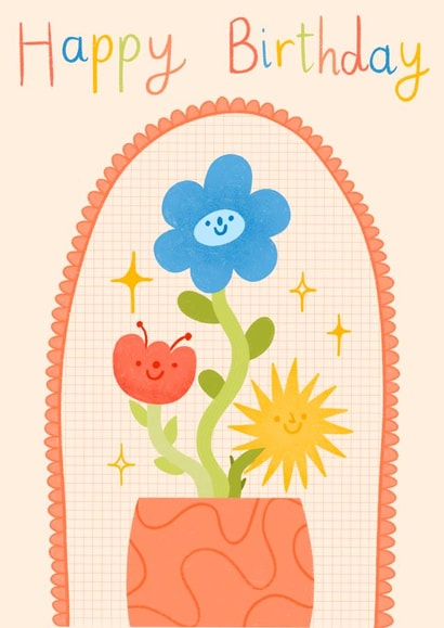 Happy Birthday Bright Flowers created by FluffyBee