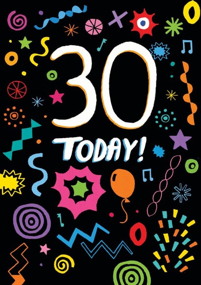 30th birthday abstract pattern design created by Pencilface