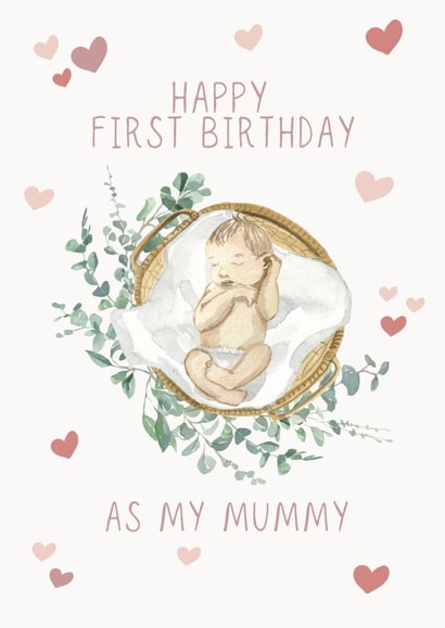 Happy first birthday as my mummy  created by MillennialprintsCo