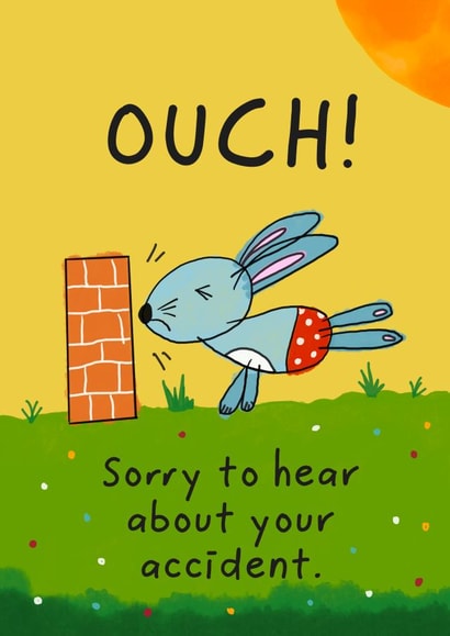 Ouch - Funny Accident Get Well Soon Card created by Love Little Lill