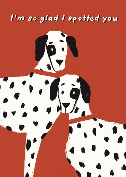 So glad I spotted you Spotty Dog Card created by Yan Yu Lee