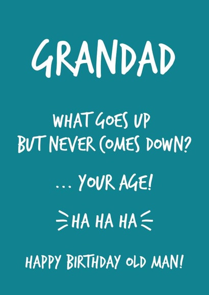 Grandad Joke Birthday Card created by Fifi Designs
