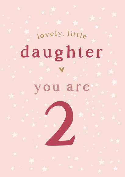 Daughter 2nd Birthday card created by Too Wordy