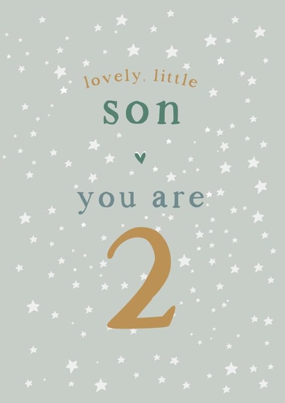 Son 2nd Birthday card created by Too Wordy