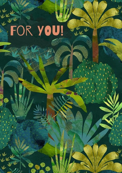 Tropical Botanical Tree Card created by Kamilya Panina