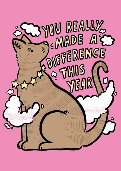 You really made a difference this year! created by Kate Wand