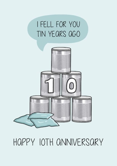 Happy 10th Anniversary Card Tin created by Creaternet
