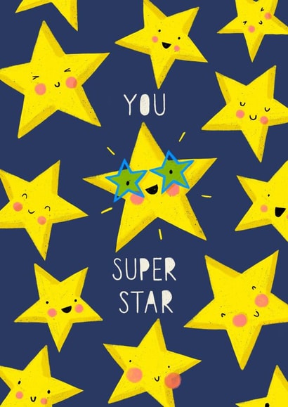 Super star, well done card created by Nicola Watson