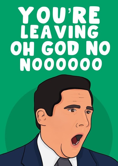 The Office Leaving Card created by PearlandRosePrints