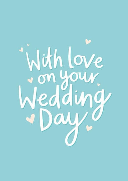 Cute Wedding Card For Couple - With Love On Your Wedding Day created by Fliss Muir