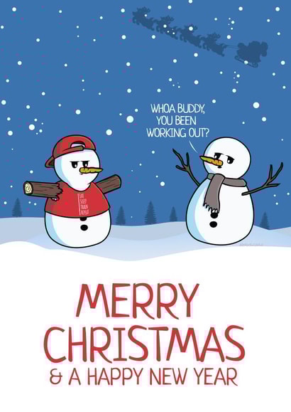 The Gym Busting Christmas Snowman created by NerdShizzle