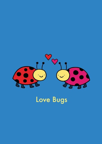 Love bugs - Ladybird cute card created by Emelia Brooks