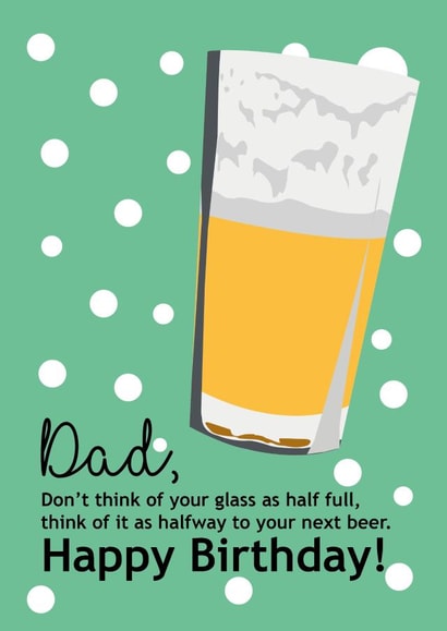 Glass Half Full Beer created by emie&co